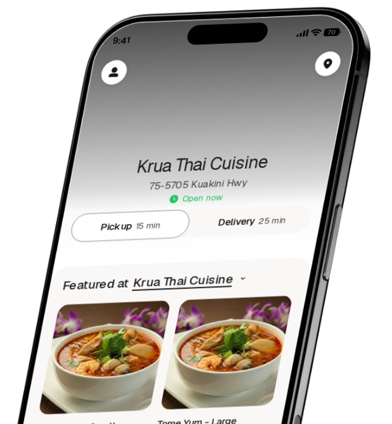 Krua Thai Cuisine app preview